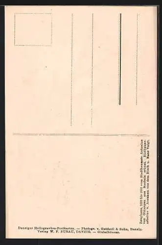 AK Danzig-Gdansk, Ostseite des Zeughauses