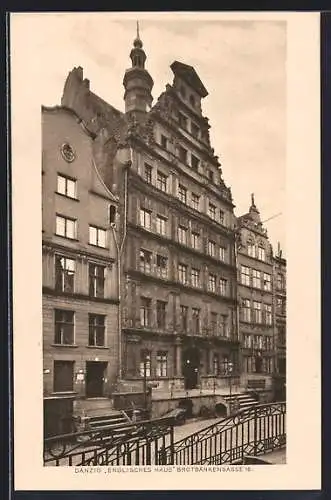 AK Danzig, Englisches Haus, Brotbänkengasse 16