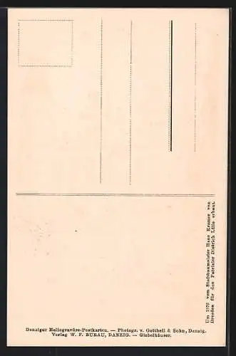 AK Danzig, Englisches Haus, Brotbänkengasse 16