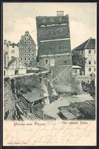 AK Thorn / Torun, Der schiefe Turm