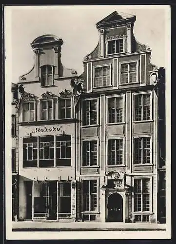 AK Danzig, Uphagenhaus, Langgasse 12 von 1776