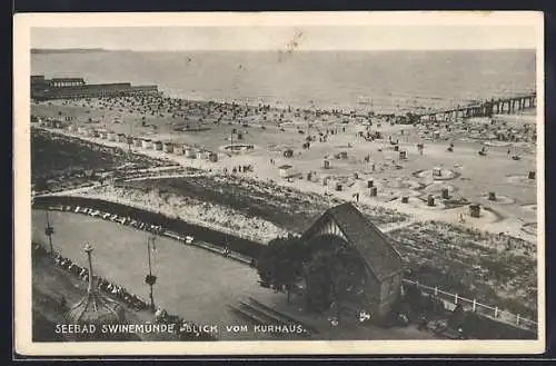 AK Swinemünde, Seebad, Blick vom Kurhaus