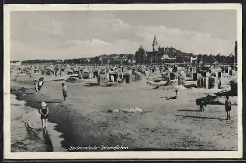 AK Swinemünde, Strandleben