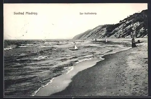 AK Misdroy, Strand mit Kaffeeberg