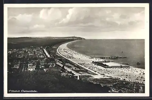 AK Swinemünde, Ostseebad, Strandpartie