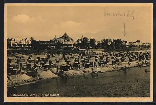 AK Misdroy, Ostseebad, Strandansicht