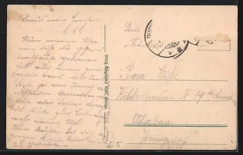 AK Swinemünde, Segelyacht im Hafen