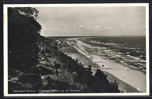 AK Misdroy, Ostseebad, Blick vom Kaffeeberg auf den Ort
