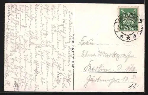 AK Swinemünde, Strand am Familienbad