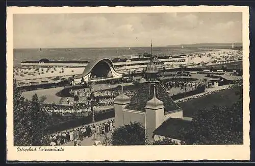 AK Swinemünde, Panoramablick auf den Ort