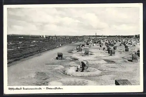 AK Swinemünde, Ostseebad, Strandleben