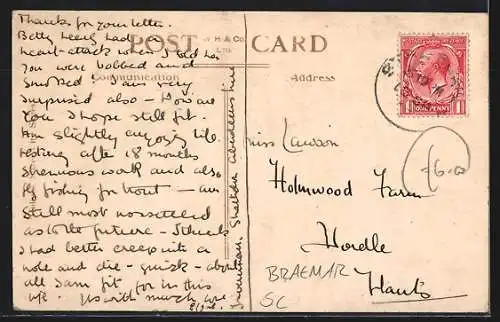 AK Braemar, His Majesty the King at the Braemar Highland Gathering 1923