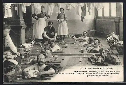 AK St-Amand-les-Eaux, Etablissement thermal, la Piscine, les Bains de boue suffureuse