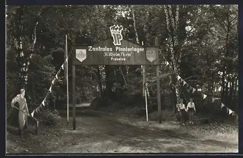 AK Prebelow /Kr. Neuruppin, Zentrales Pionierlager Wilhelm Florin