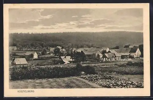 AK Küstelberg, Ortspartie mit Salatfeld