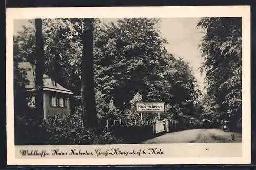 AK Gross-Königsdorf b. Köln, Waldcafe Haus Hubertus