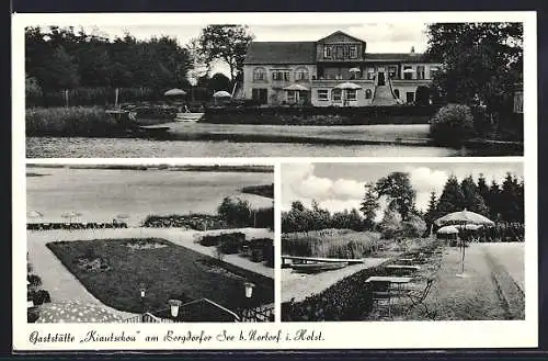 AK Nortorf i. Holst., Gaststätte Kiautschou am Boradorfersee