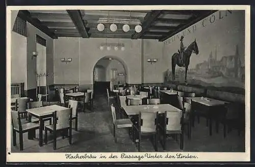 AK Berlin, Hackerbräu, Passage Unter den Linden 22 /23