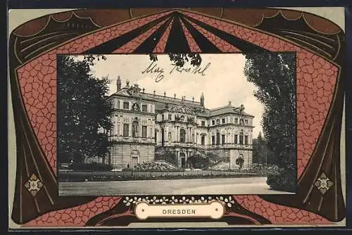 AK Dresden, Palais im Grossen Garten