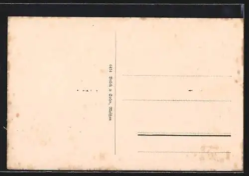 AK Colditz, Marktplatz und Rathaus