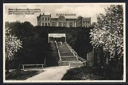 AK Werder / Havel, Hotel und Restaurant Bismarckhöhe