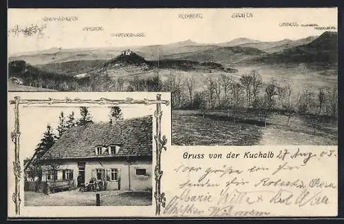 AK Donzdorf, Gasthaus Kuchalb, Scharfenschloss, Staufeneck, Ramsberg