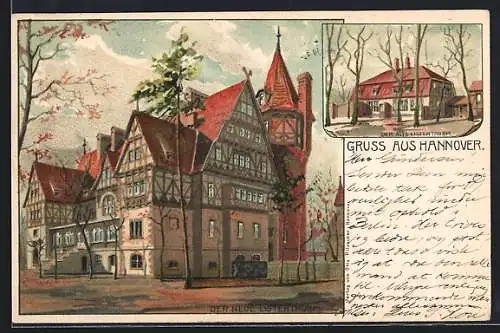 Lithographie Hannover, Der neue und alte Listerthurm