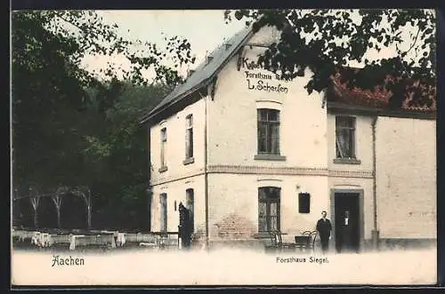 AK Aachen, Gasthof Forsthaus Siegel von L. Scheufen