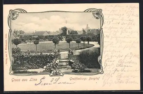 AK Linn, Greiffenburg: Burghof