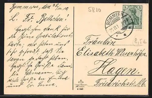 AK Witten, Ruhrstrasse mit Geschäften