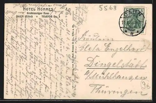 AK Daun / Eifel, Hotel Hommes