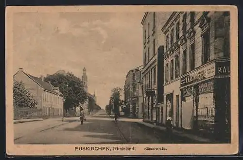 AK Euskirchen /Rheinland, Kölnerstrasse mit Geschäften