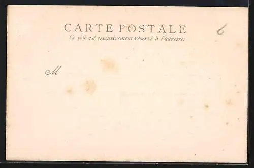 Lithographie Reims, A la Glaneuse, 11 & 13, Rue Colbert, Weinendes Kind im Kleid