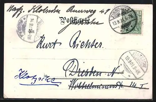 AK Kleiner Junge im Matrosenanzug mit Fernrohr
