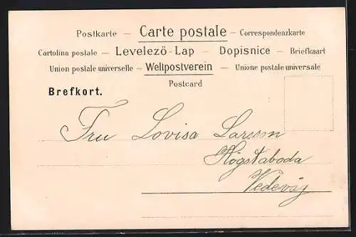 AK Blondes Mädchen mit Pfirsichen, Kirschen und Melone