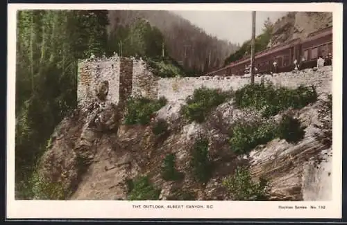 AK Albert Canyon /B. C., The Outlook, Eisenbahn