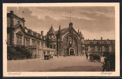 AK Osnabrück, Blick zum Bahnhof