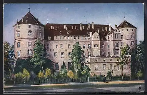 AK Stuttgart, Blick auf das Alte Schloss