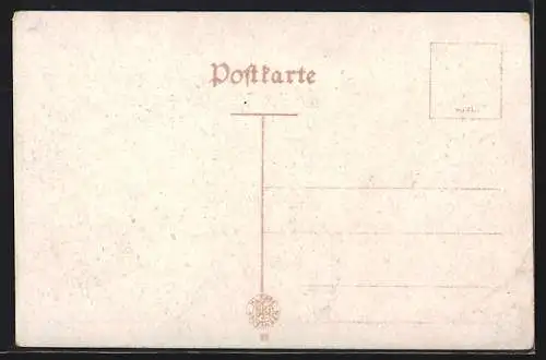AK Göttingen, Ortsansicht mit Turm und Reichsfahne