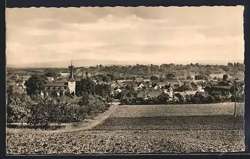 AK Kleinbrembach /Sömmerda, Ortsansicht aus der Ferne