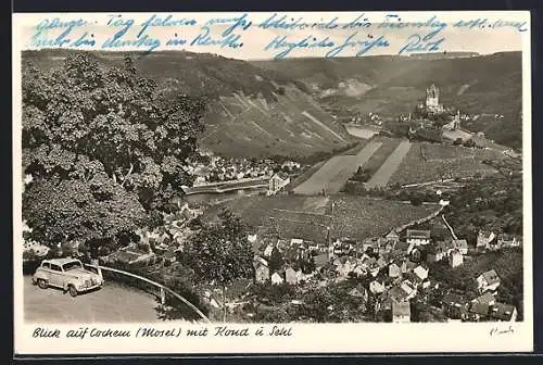 AK Cochem /Mosel, Ortsansicht mit Kond u. Sehl