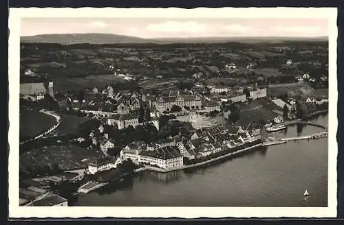 AK Meersburg am Bodensee, Ortsansicht vom Westen aus