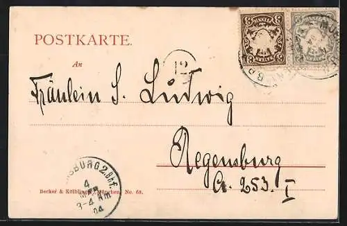 AK München, Ansicht vom Propyläen