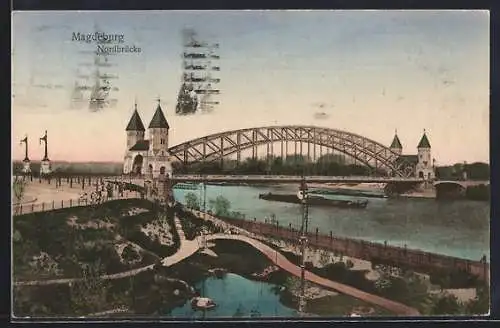 AK Magdeburg, Blick auf die Nordbrücke