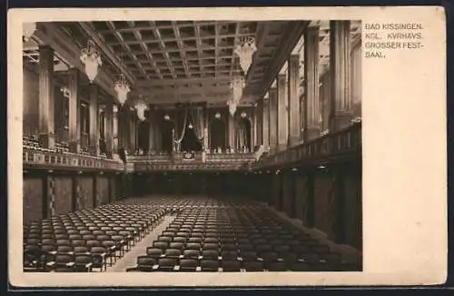 AK Bad Kissingen, Kurhaus, Grosser Festsaal