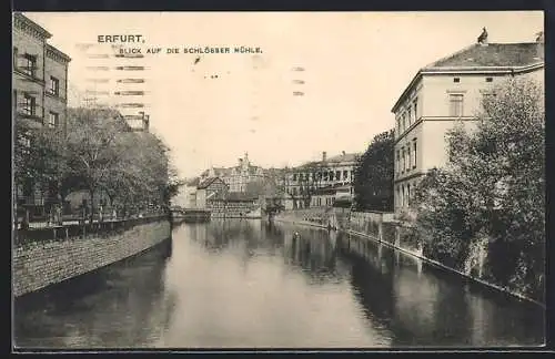 AK Erfurt, Blick auf die Schlösser-Mühle