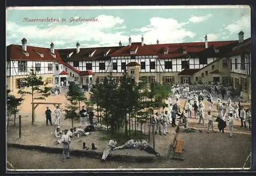 AK Grafenwöhr, Rekruten auf dem Kasernenhof