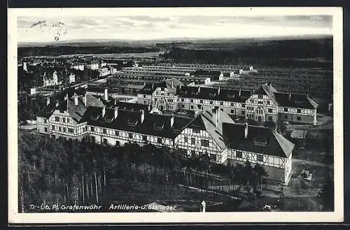 AK Grafenwöhr, Artillerie-und Stalllager auf dem Grafenwöhr