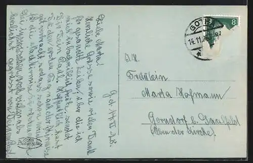 AK Gotha, Wasserkünste mit Strassenpartie