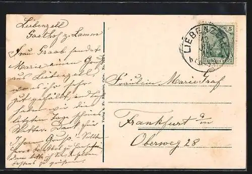 AK Bad Liebenzell, Teilansicht mit Brücke